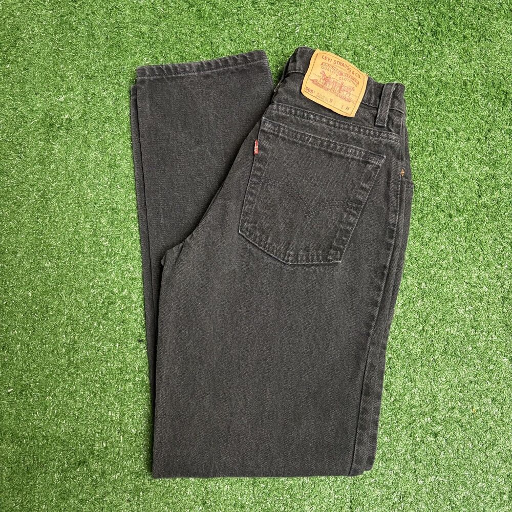 1995 Levi’s 505 Women’s Jeans Size 9 Black Straight Leg Vintage Y2K Denim